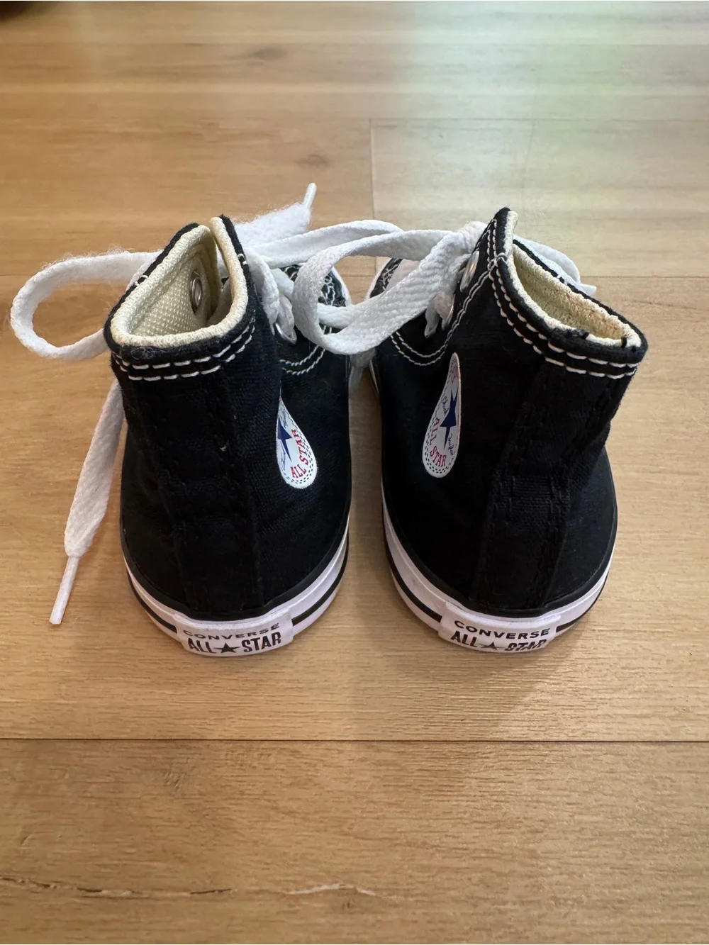 Converse Kids Black and White High-Top Lace-Up Sneakers | Toddler Size 5C